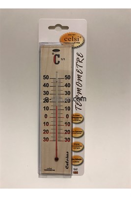 Celsi 106 Ahşap Duvar Termometresi