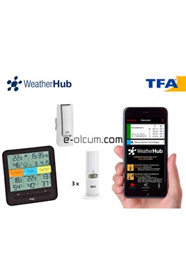 TFA 31.4007.02 Weatherhub Sıcaklık ve Nem Takip Sistemi