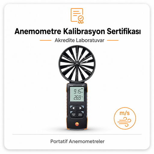 Anemometre kalibrasyon sertifikası