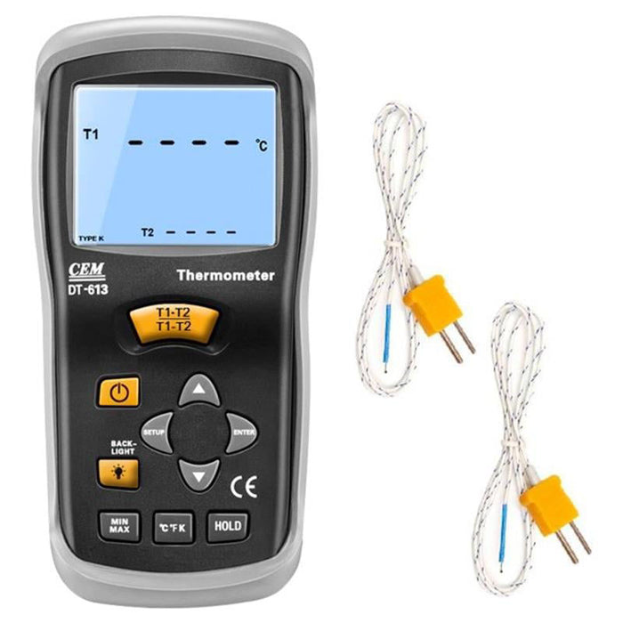 CEM DT-613 İki Kanallı Termokupl Termometre