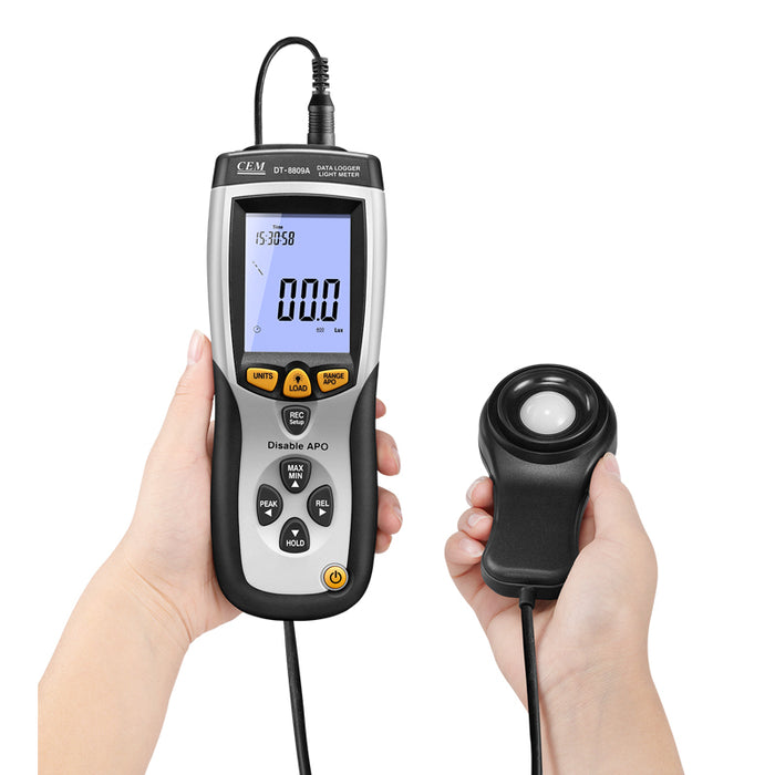 CEM DT-8809A ayrı sensörle ışık ölçümü