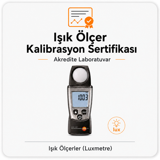 Işık ölçer kalibrasyon sertifikası