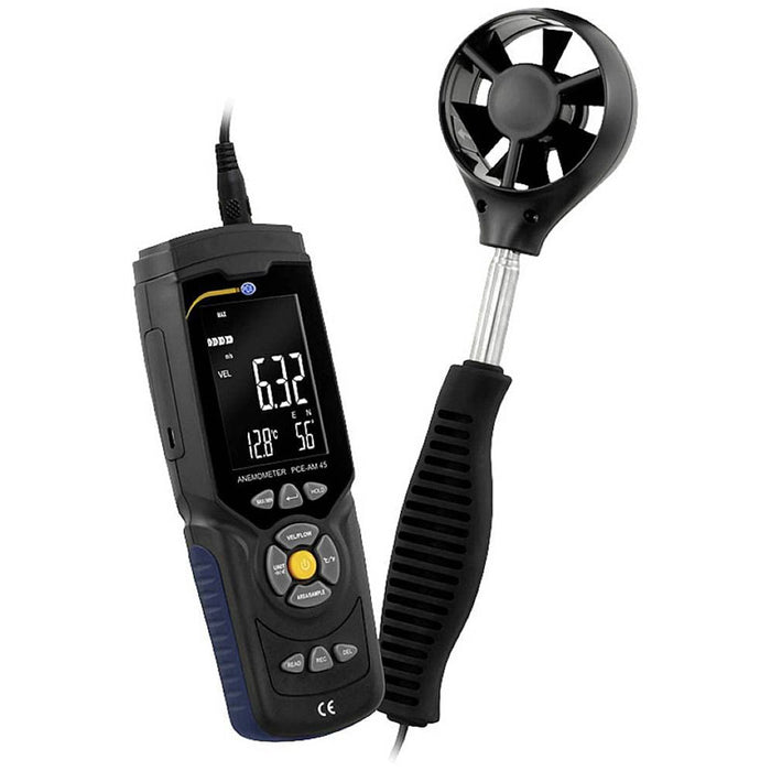 PCE AM 45 Anemometre (Debi+Sıcaklık+Nem+Kayıt)