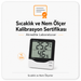 Sıcaklık ve nem ölçer kalibrasyon sertifikası