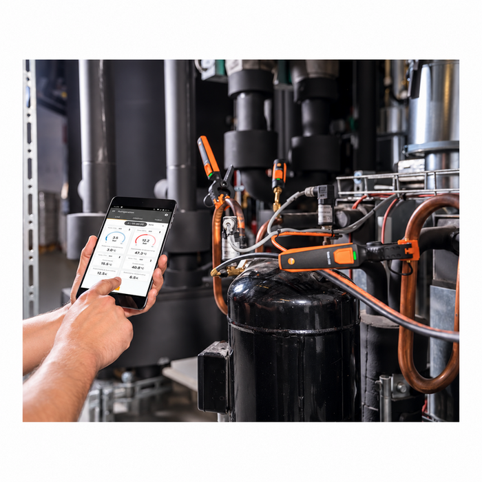 Testo 115i ile soğutma sisteminde boru sıcaklığı ölçümü