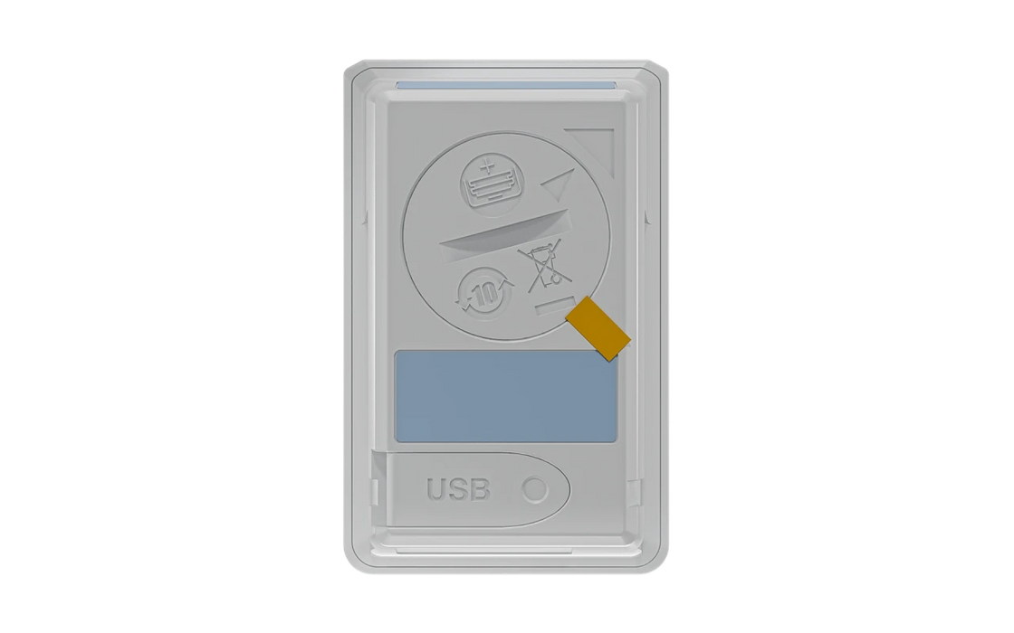 Testo 174 T USB-C sıcaklık kayıt cihazı arka görünüm