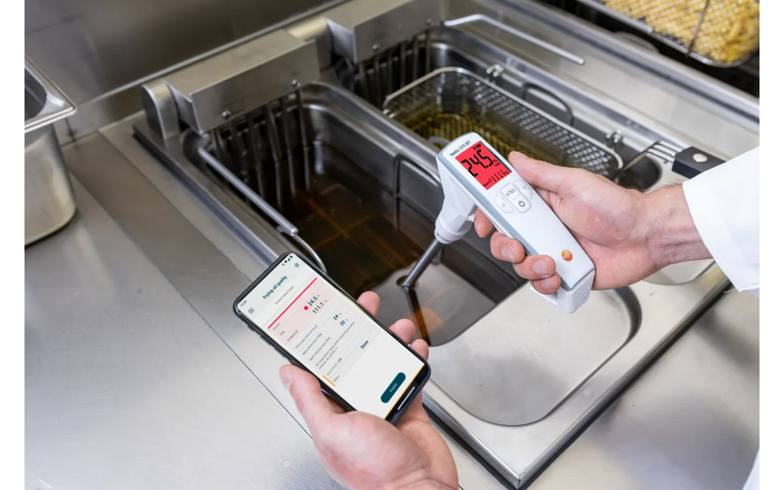 Testo 270 BT yağ kalitesi ölçer uygulaması