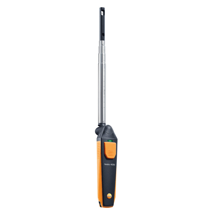 Testo 405i akıllı telefon bağlantılı sıcak tel anemometre ön görünüm