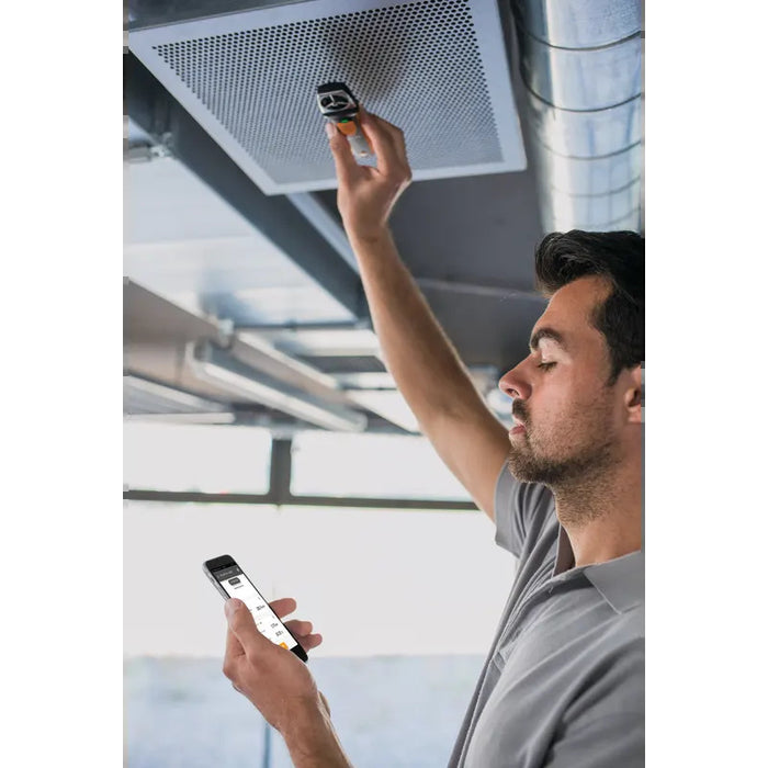 Testo 410i ile menfezde hava hızı ölçümü ve telefon üzerinden değer takibi