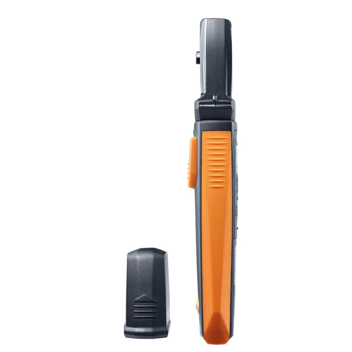Testo 410i pervane tip anemometre ve koruyucu kapağı yan görünüm