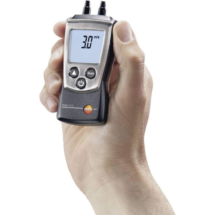 Testo 510 fark basınç ölçerin elde kullanımı