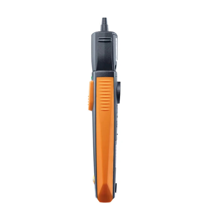 Testo 510i akıllı fark basınç manometresinin yan gövdesi