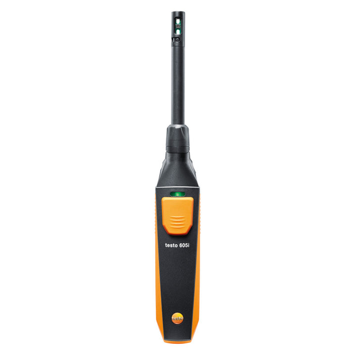Testo 605i akıllı telefon bağlantılı termohigrometre ön görünüm