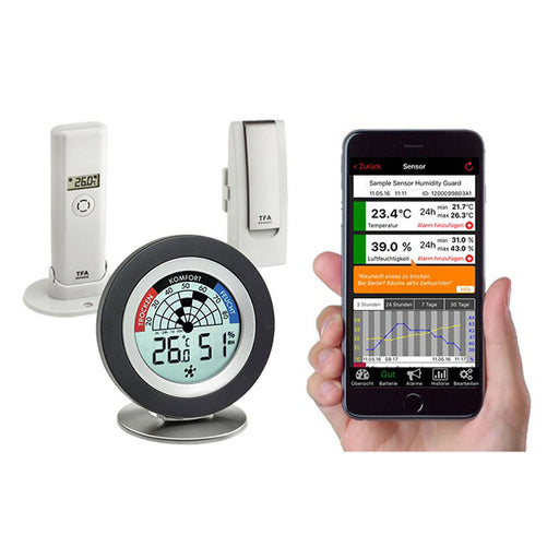 TFA 31.4008.02 Weatherhub Akıllı Ev Sıcaklık ve Nem Gözlem Seti